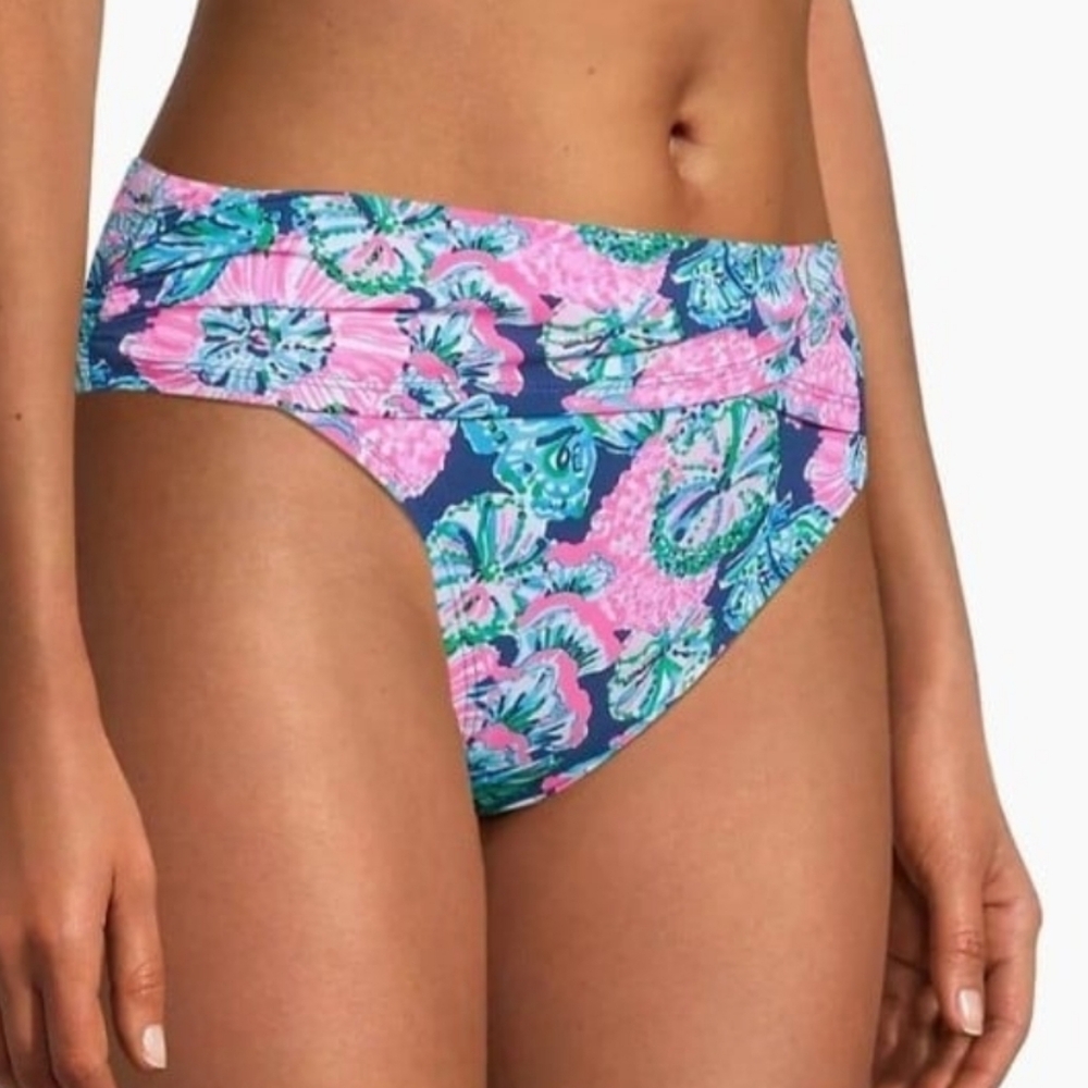 Lilly Pulitzer Lagoon Sarong Hipster Bikini Bottom